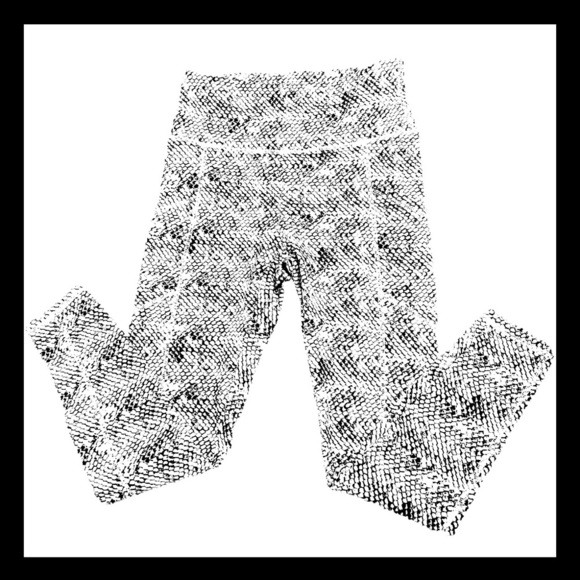 Balance Collection Contender Mid-Rise Luxe Snakeskin Pull-On Athletic Leggings M - Picture 7 of 10